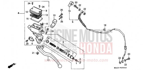MAITRE-CYLINDRE (VT1100CS/CT) VT1100CS de 1995
